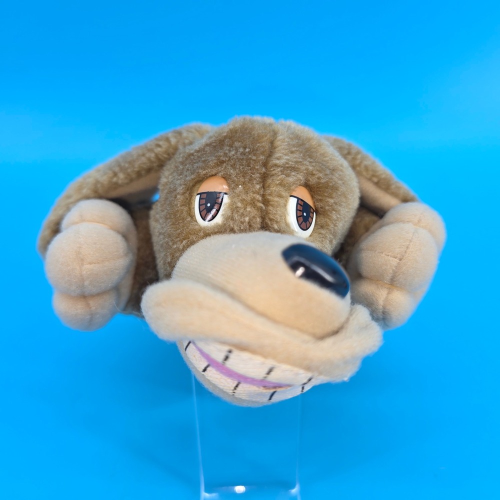 Vintage 1991 Playskool Lil Pooches Floppy Brown Dog Plush Stuffed Animal